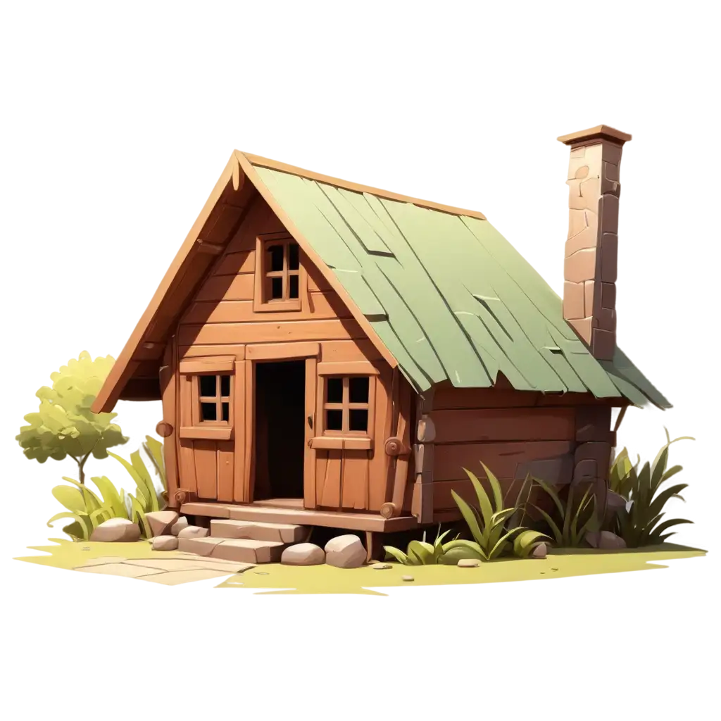 Vibrant-2D-Cartoon-Hut-PNG-Image-for-Creative-Projects