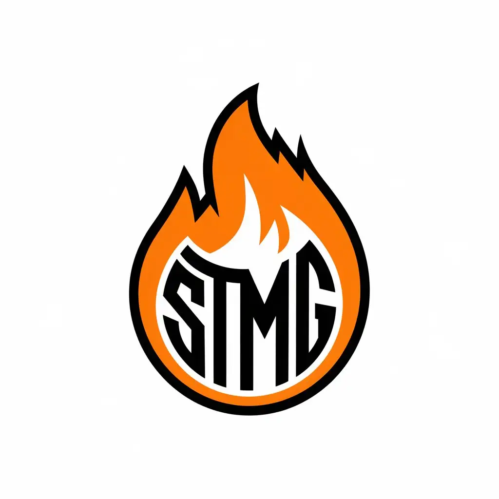 a vector logo design,with the text "stmg", main symbol:singe stmg,Moderate,clear background