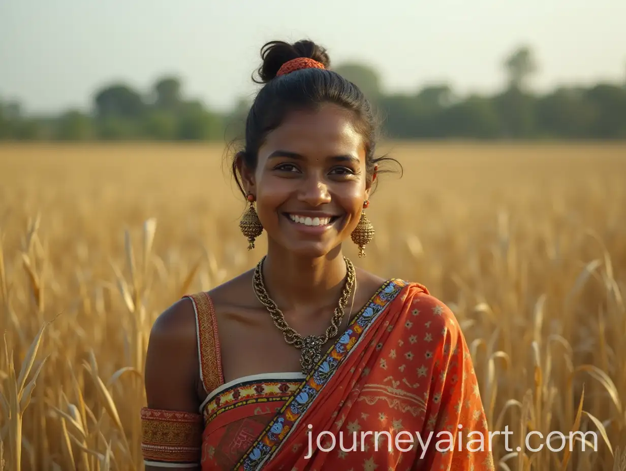 Javanese-Woman-Working-in-a-Lush-Field