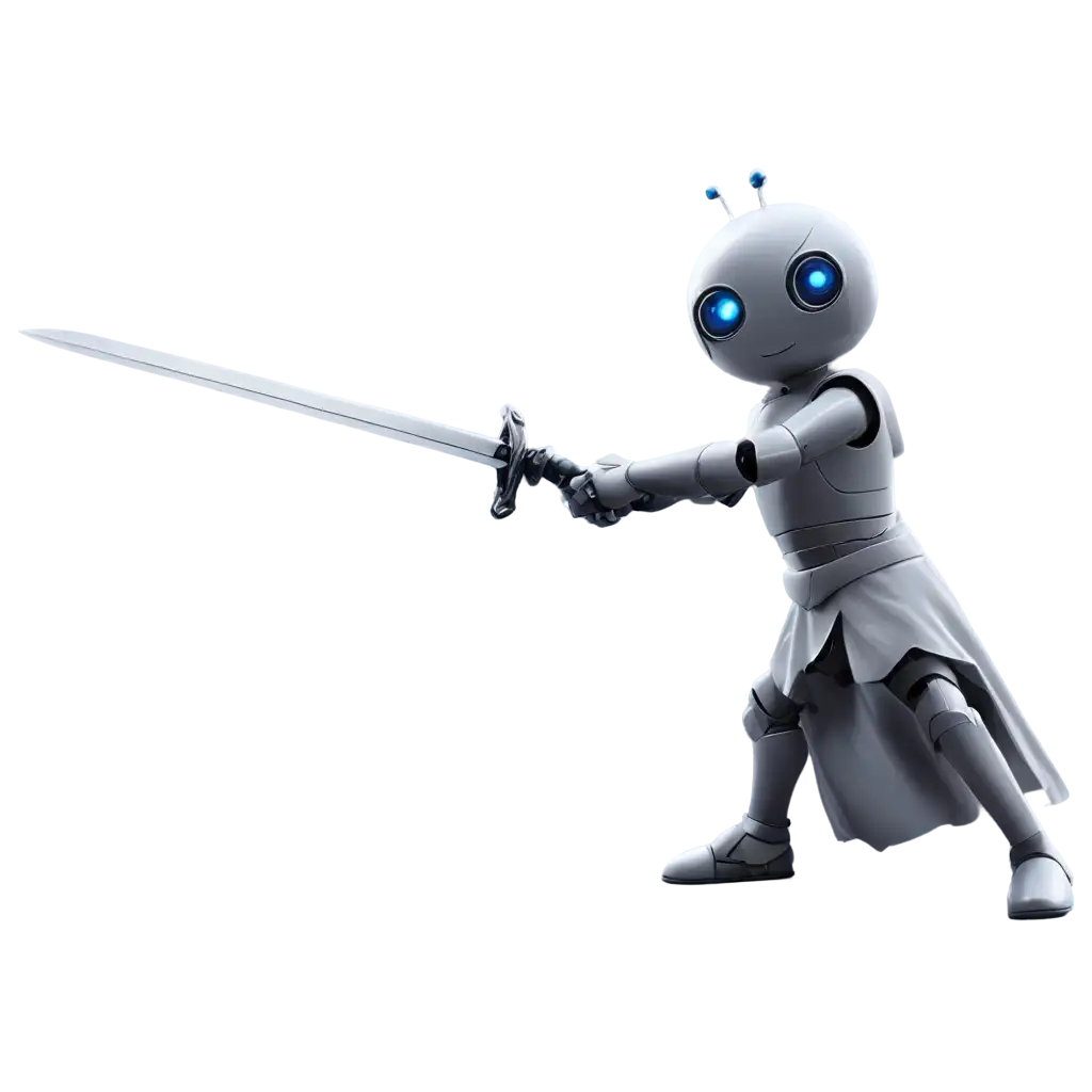 A chatbot with a sword