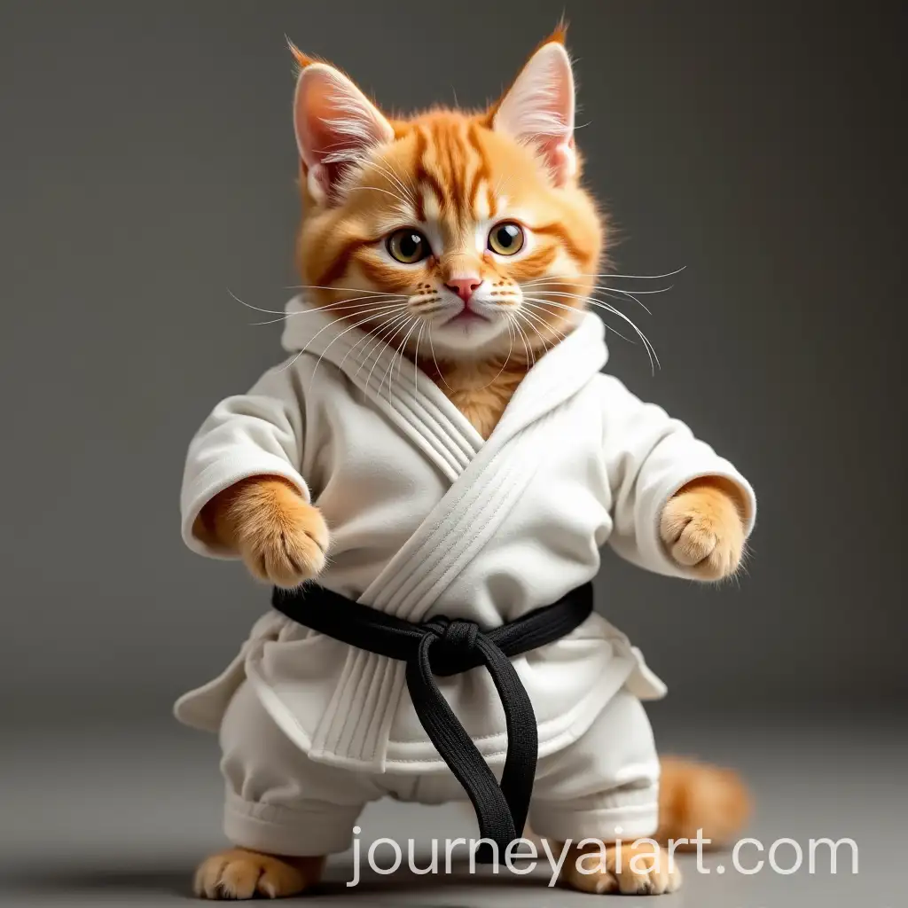 Cute-CatAI-Image-Prompt-Expansion-Wearing-Karate-Outfit-in-Action-Pose