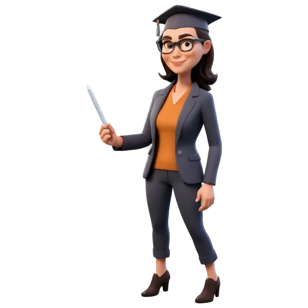 Professora-Cartoon-3D-PNG-Engaging-and-Educational-3D-Character-Design