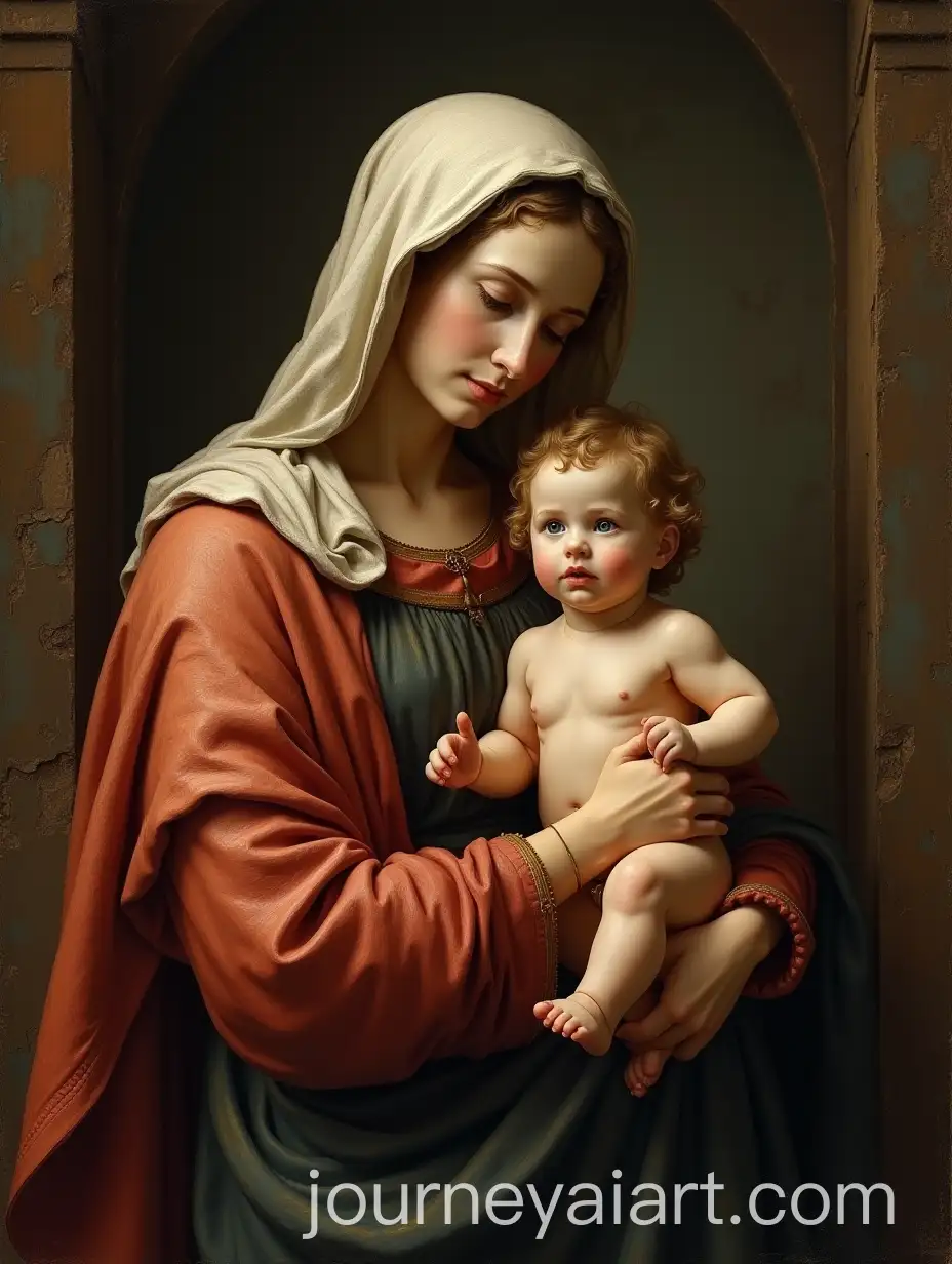 Mary-Holding-Baby-Jesus-in-Her-Arms