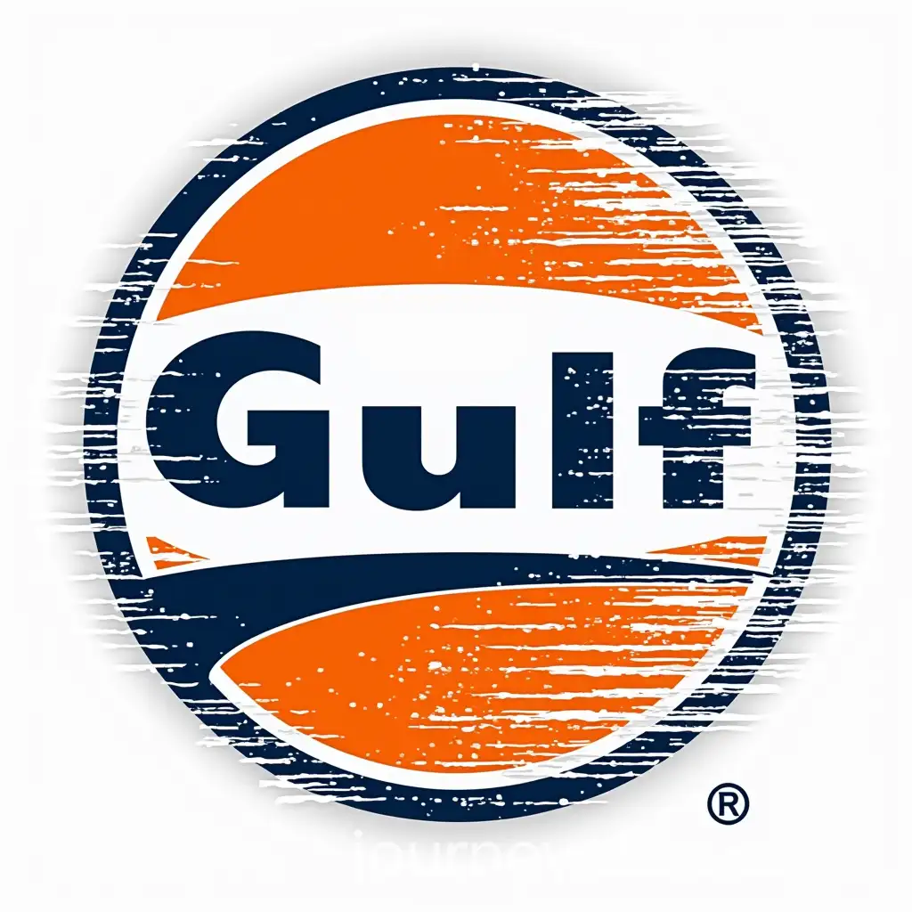 Gulf-Oil-Logo-with-Digital-Noise-and-Diagonal-Stripes
