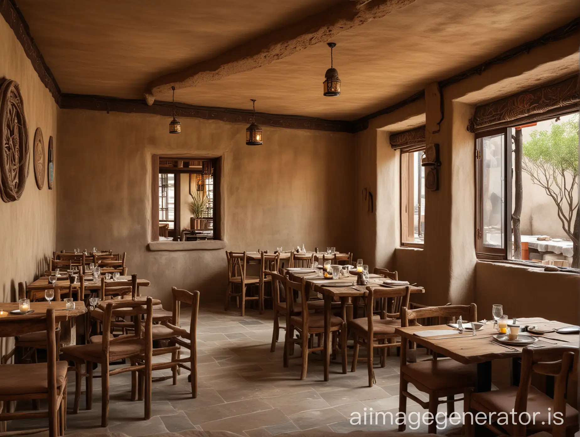 Rustic-Tibetanstyle-Earthen-Restaurant