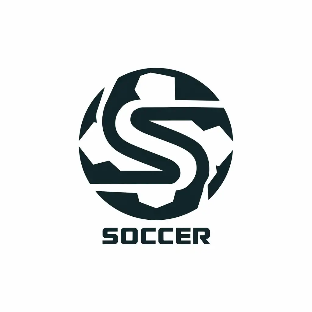 LOGO Design for Soccer Dynamic F Symbol in Sports Fitness Industry