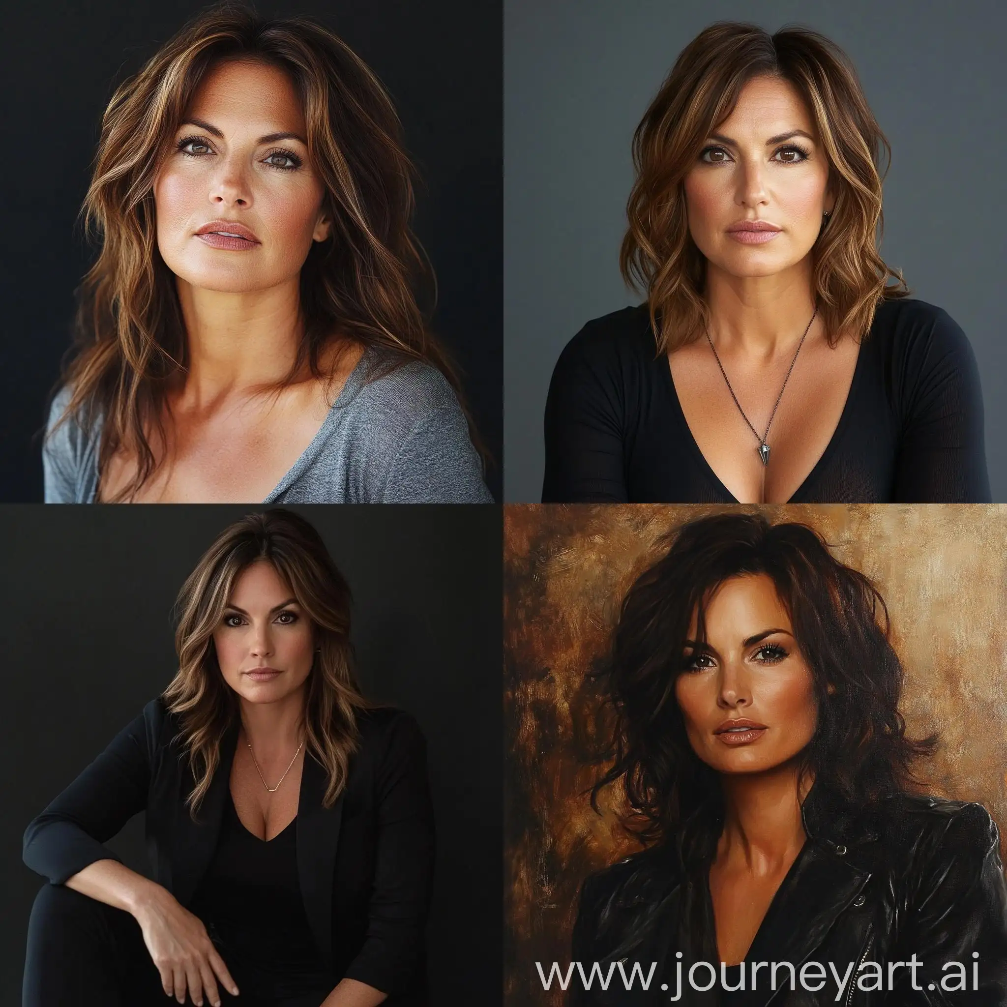 Mariska-Hargitay-Portrait-in-Monochrome