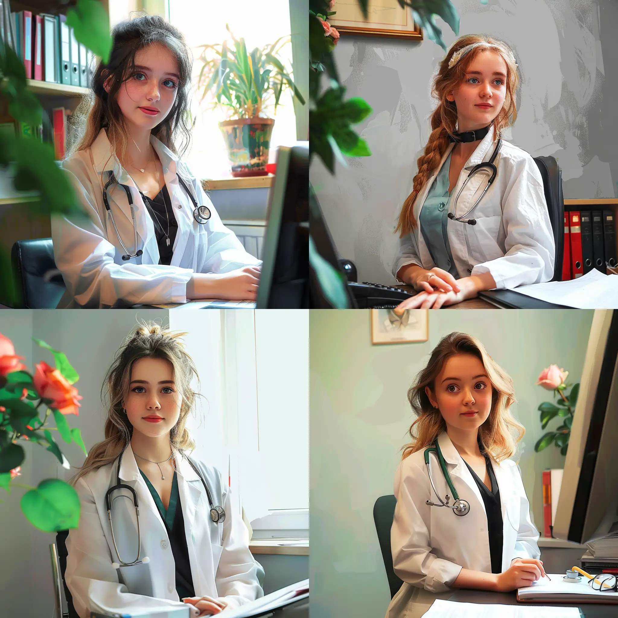 Young-Girl-in-Doctors-Outfit-Playing-Pretend