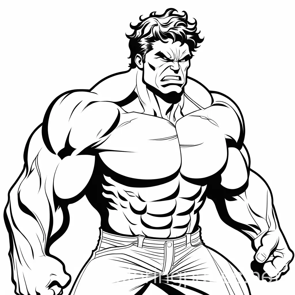 Hulk-Transformation-Energy-Burst-Coloring-Page