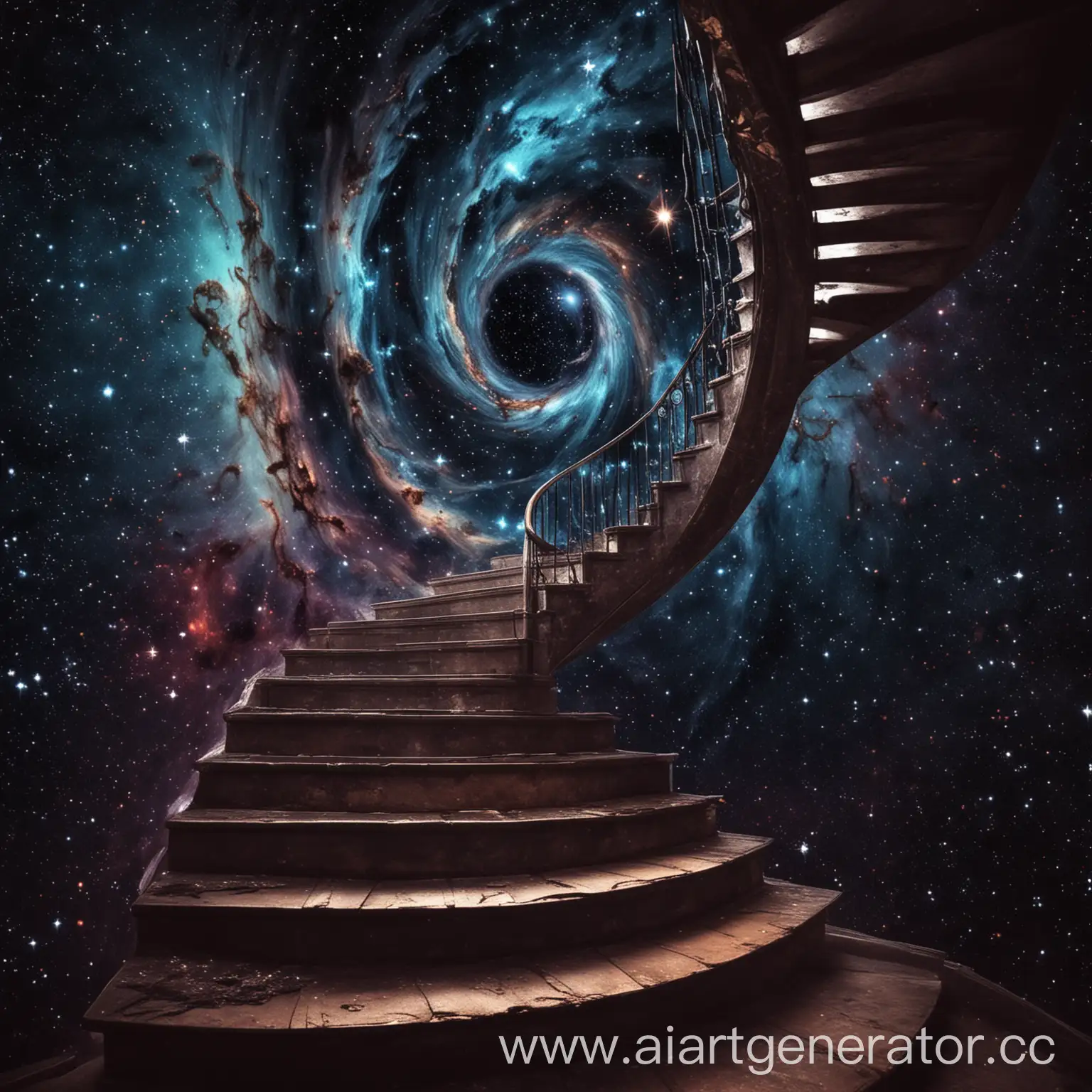 staircase in astral space