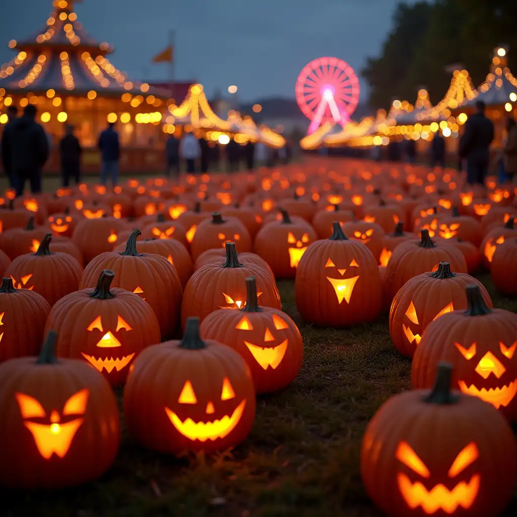 Folk-Festival-with-Glowing-Pumpkins-and-Evening-Lights