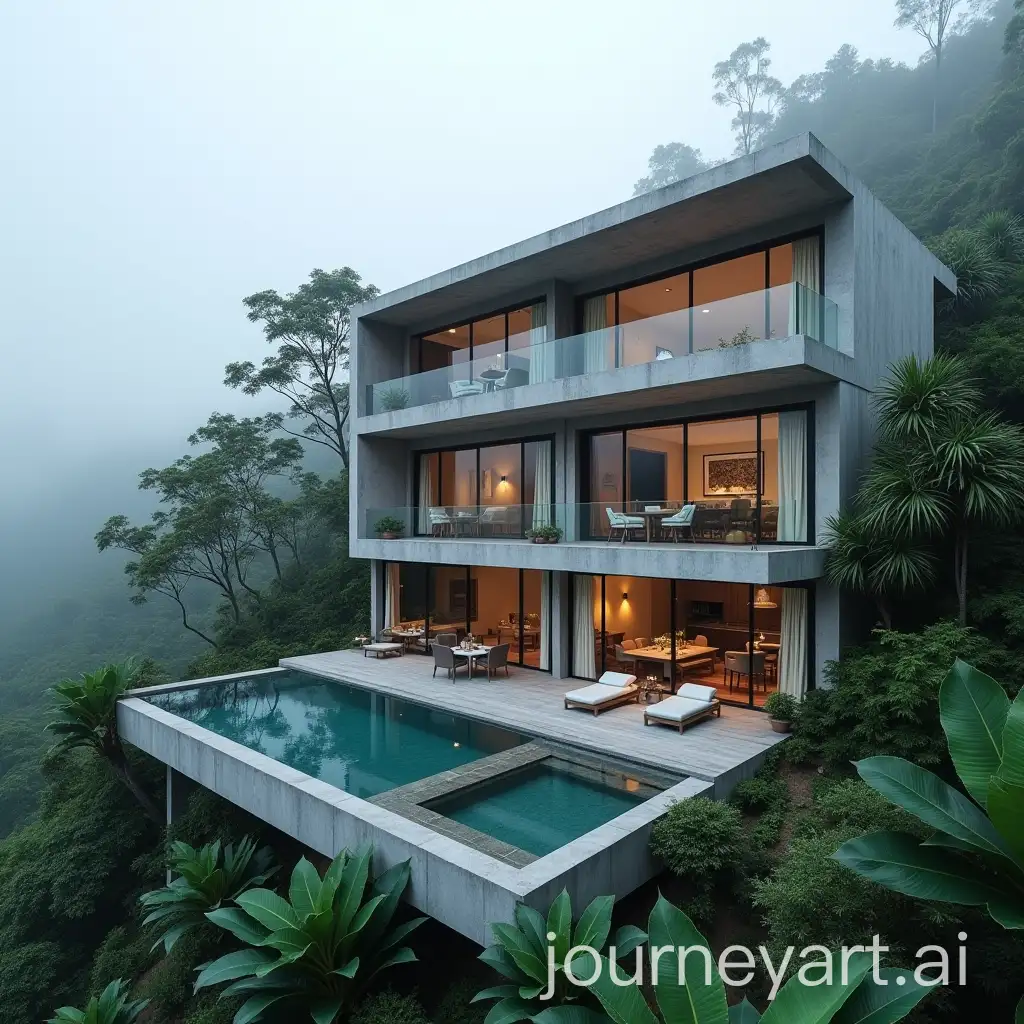 Elegant-ThreeStory-Villa-with-Infinity-Pool-in-Tropical-Forest