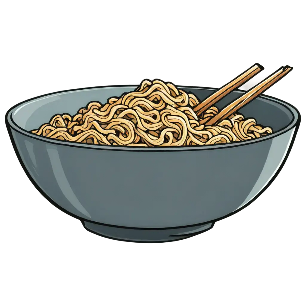 HighQuality-PNG-Image-of-a-Bowl-of-Noodles-for-Culinary-Art-and-Design