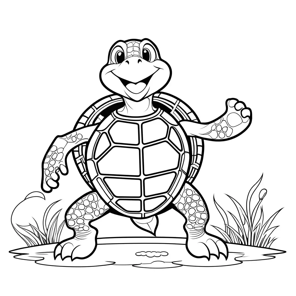 Adult-Turtle-Character-Playing-American-Football-Coloring-Page