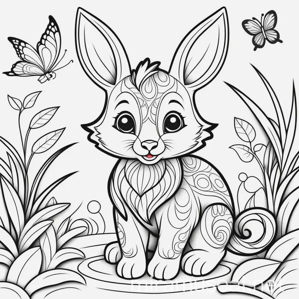 Adorable Animals Coloring Pages for Children