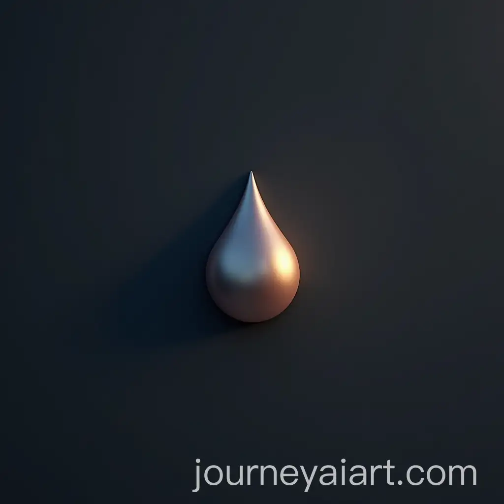 Modern-3D-Logo-for-Nova-Calhas-with-Metallic-Water-Drop-and-Warm-Lighting