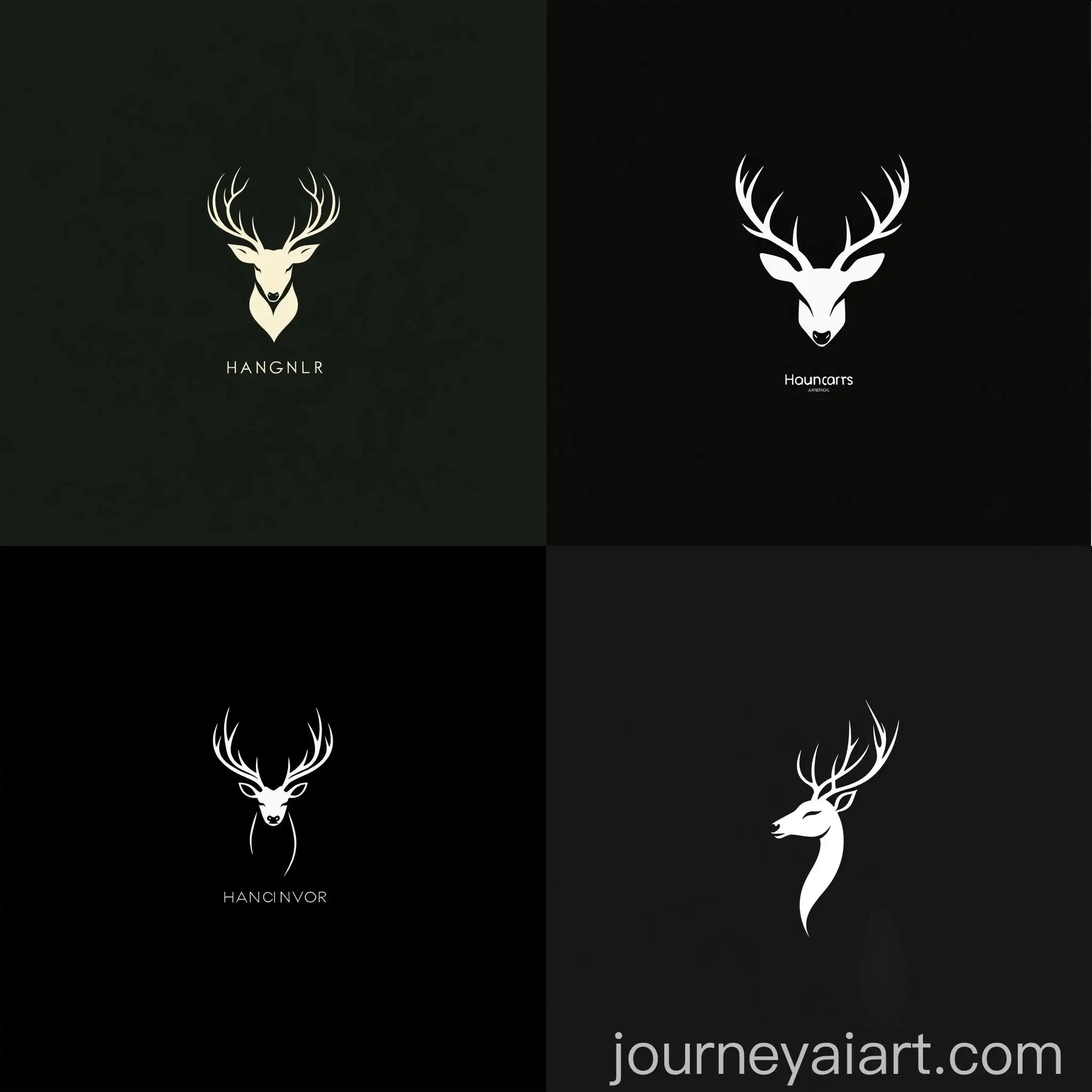 Minimal-Deer-Logo-with-Harmony-in-Negative-Space
