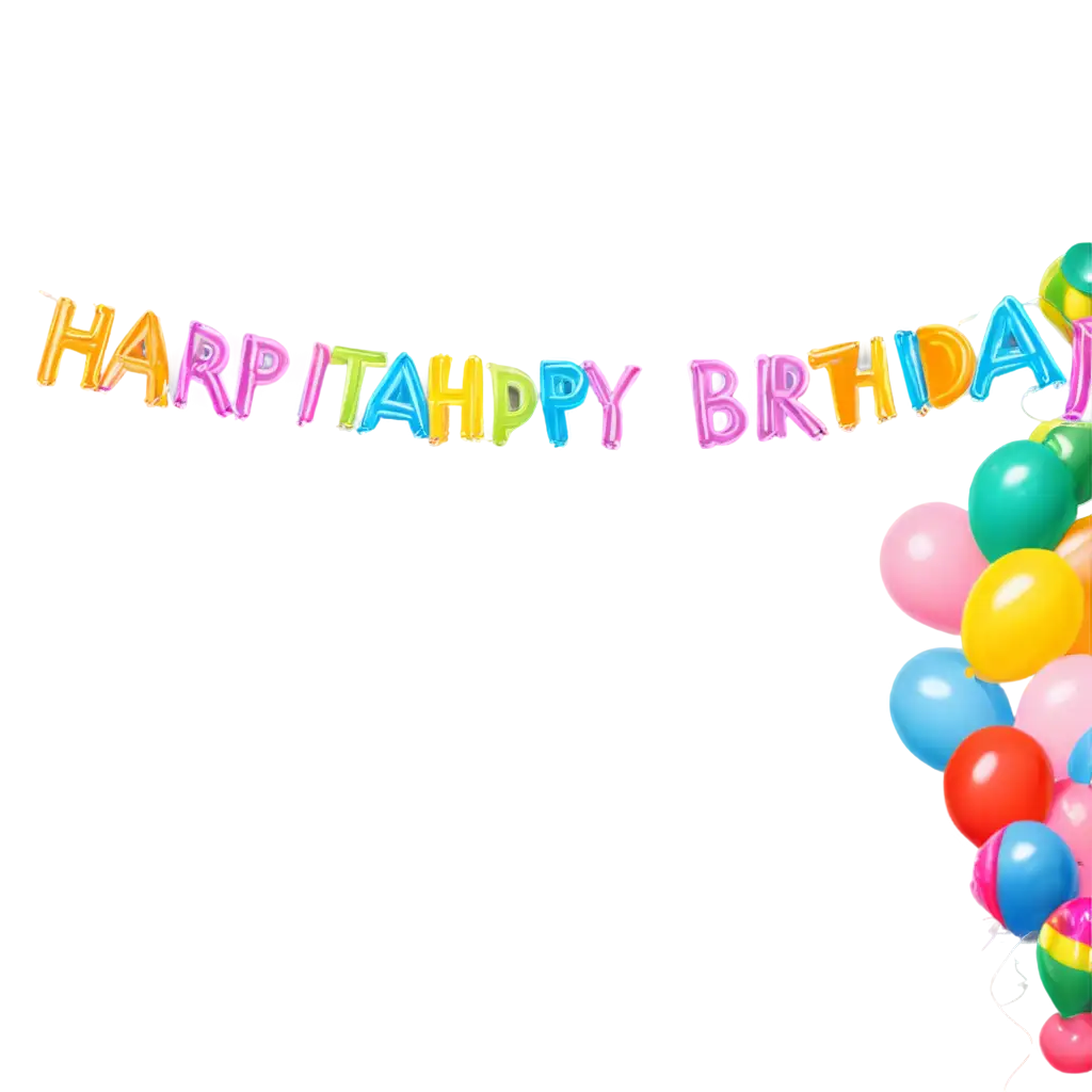 Vibrant-Balloons-PNG-for-Birthday-Poster-Borders-Enhance-Your-Celebration