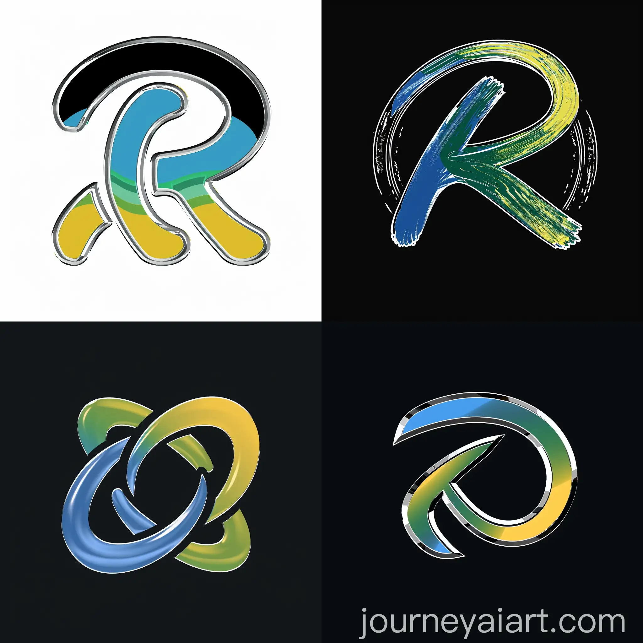 Rolton-Logo-Design-with-Blue-Green-and-Yellow-Colors