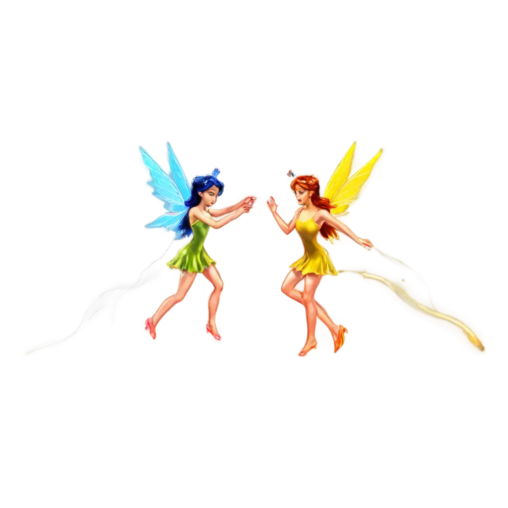 PNG-Image-of-Fairies-Fighting-Against-Evil-with-Colorful-Powers-Enhance-Your-Content-with-Magical-Visuals