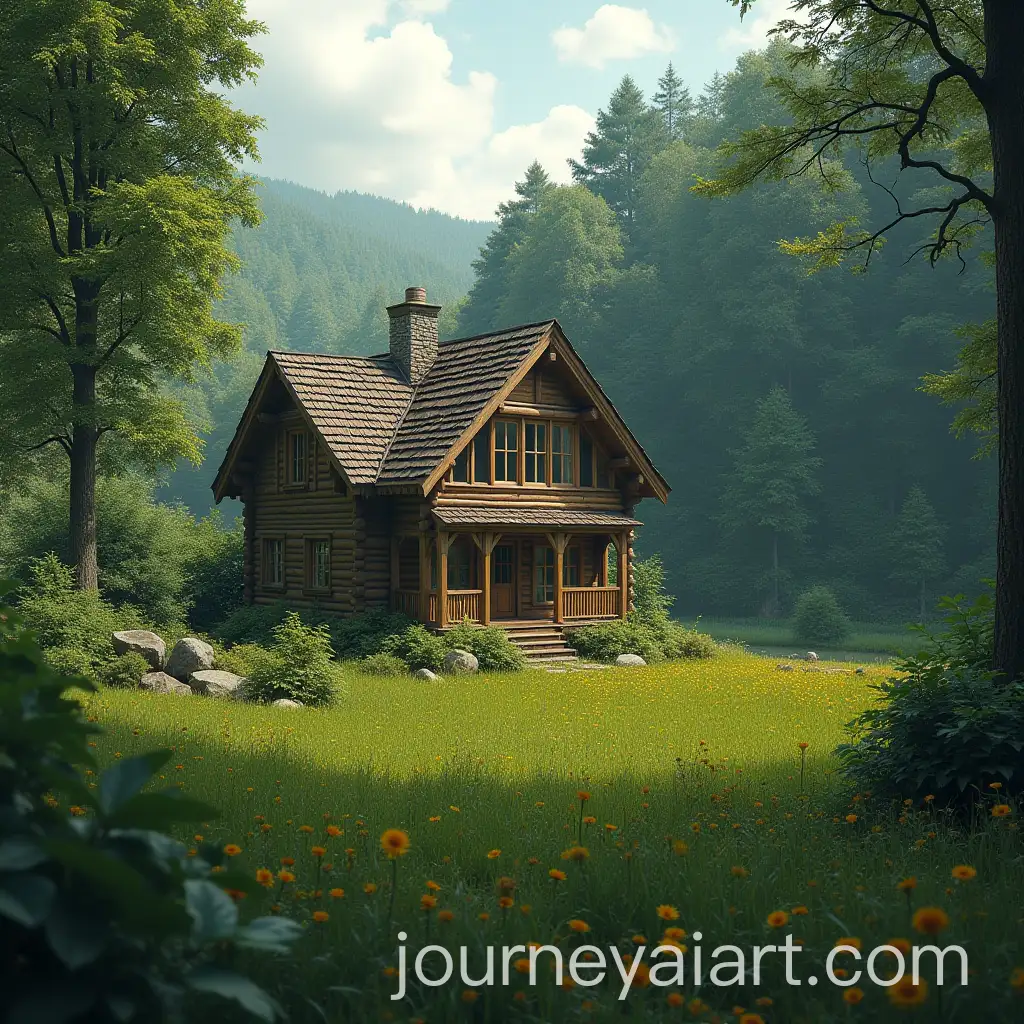 Wooden-House-in-Jungle-Clearing