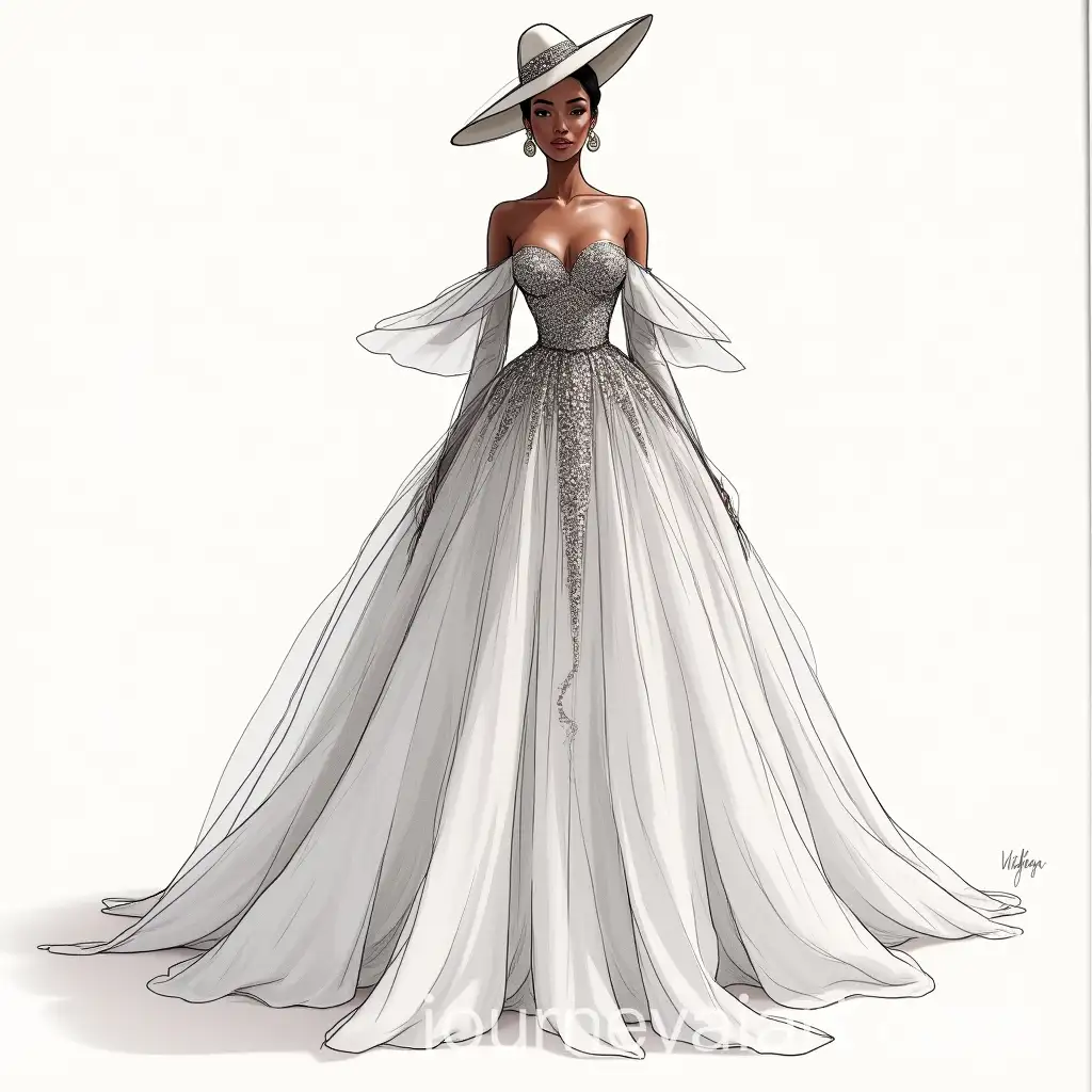 Nigerian-Goddess-Wedding-Dress-with-Illusion-Neckline-and-Avant-Garde-Style