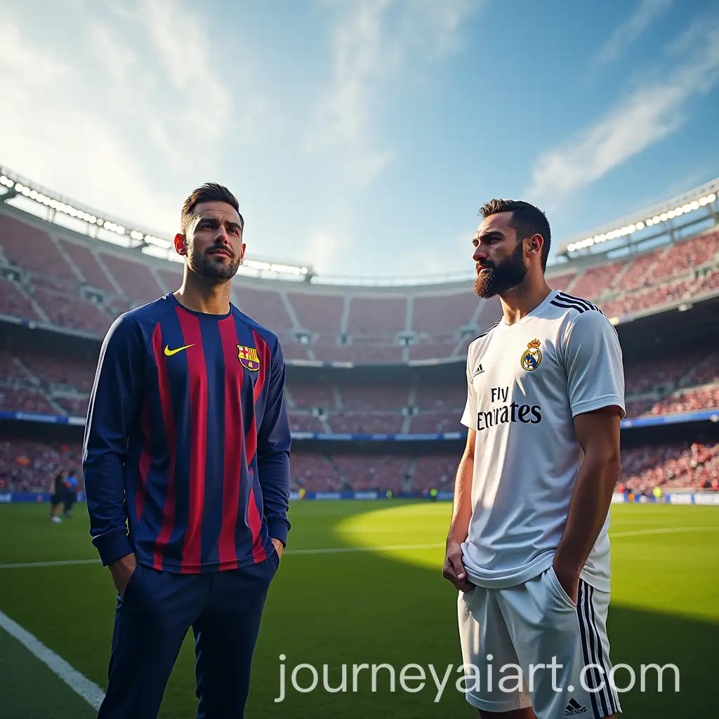 El-Clasico-Coaches-with-Santiago-Bernabeu-Stadium-in-the-Background