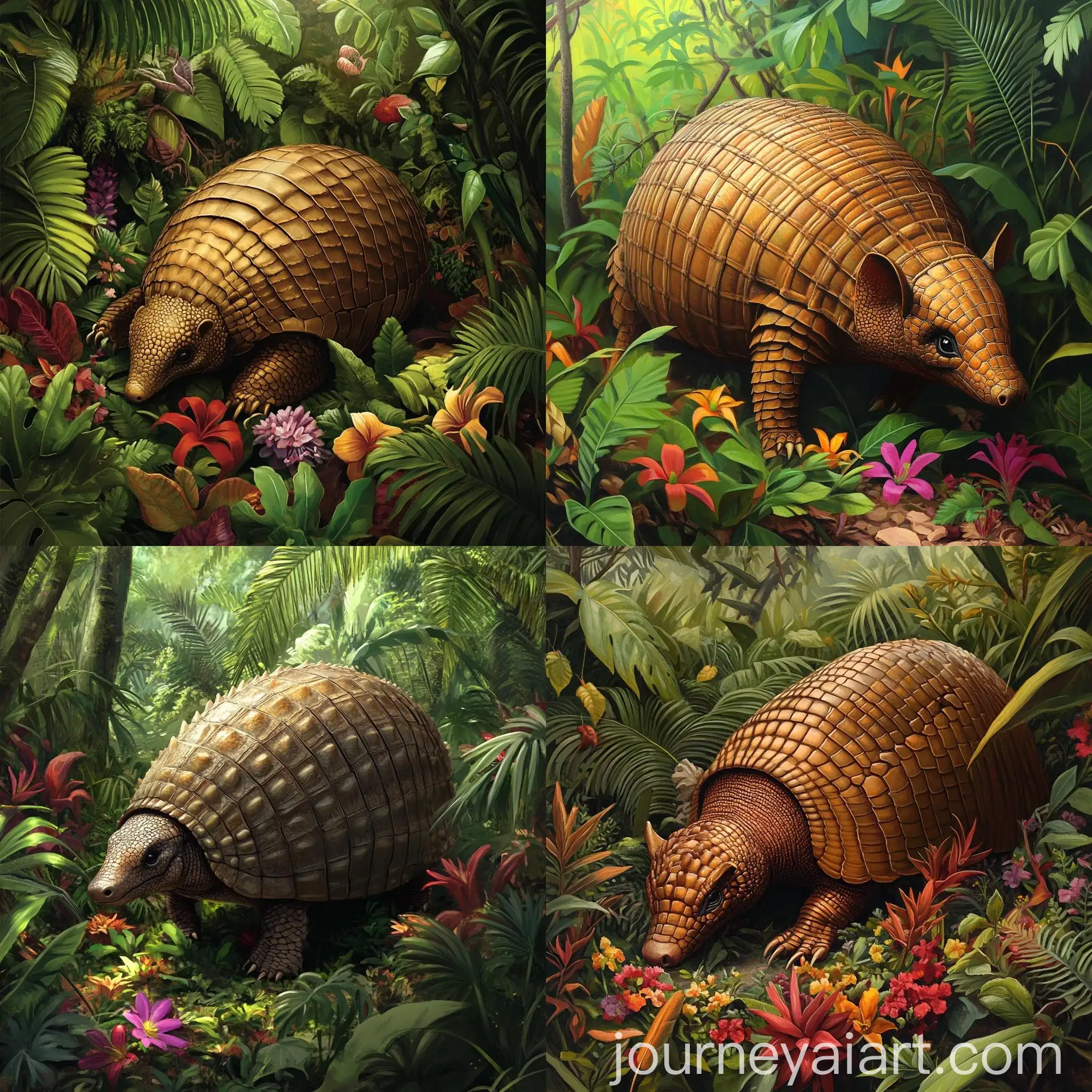 Colombian-Armadillo-in-Lush-Tropical-Habitat