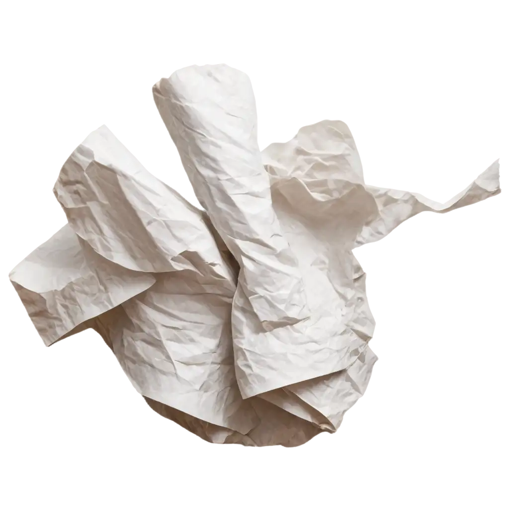 Rolled-Crumbled-Paper-in-Motion-PNG-Image-for-Creative-Visuals-and-Digital-Design