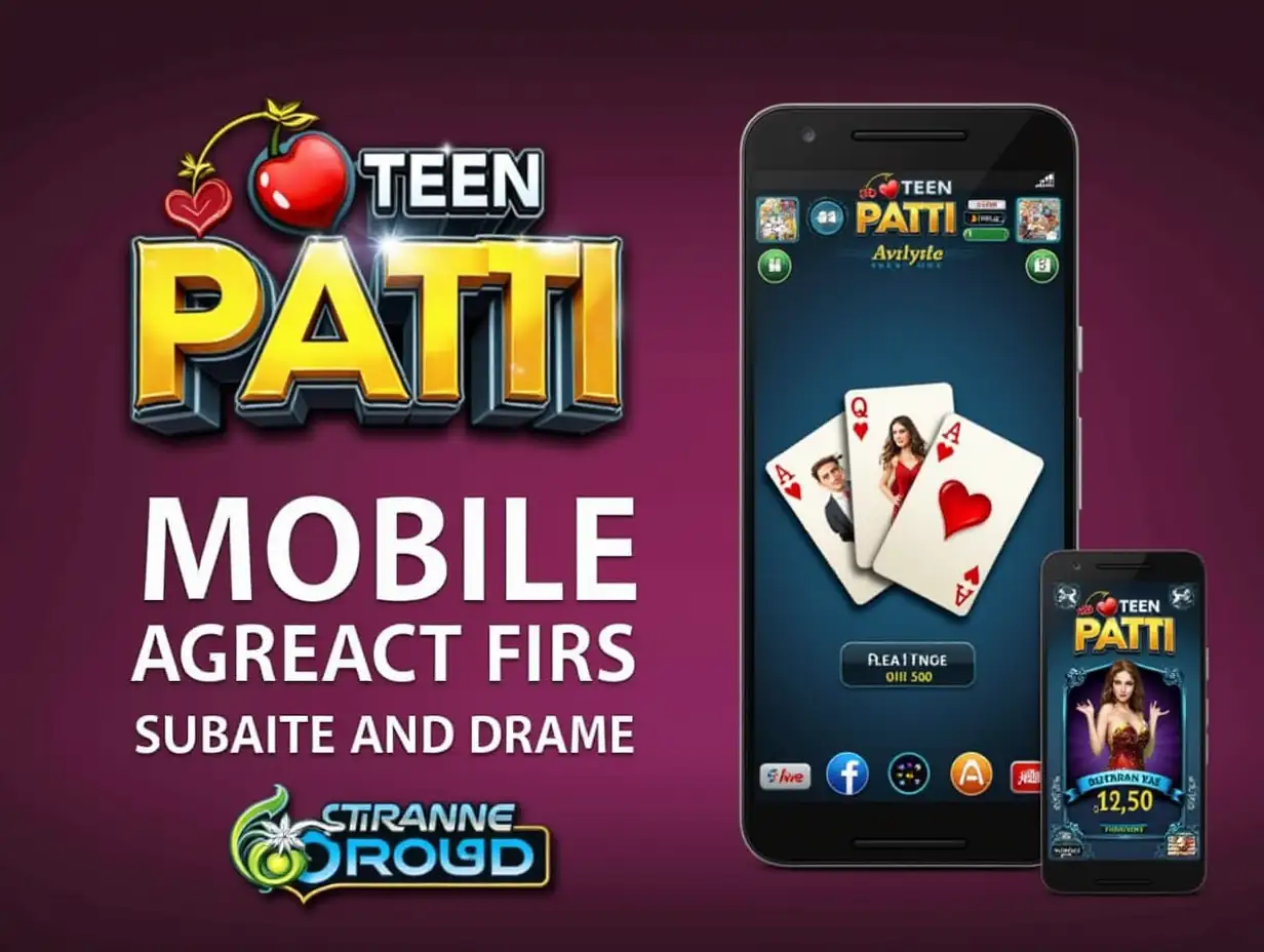 Teen patti mobile game advertisement