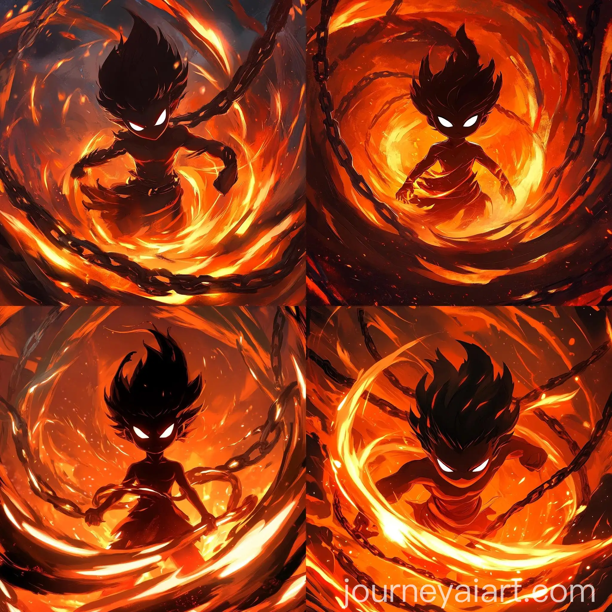 Fiery-Anime-Character-Emerges-from-Turbulent-Orange-and-Red-Background