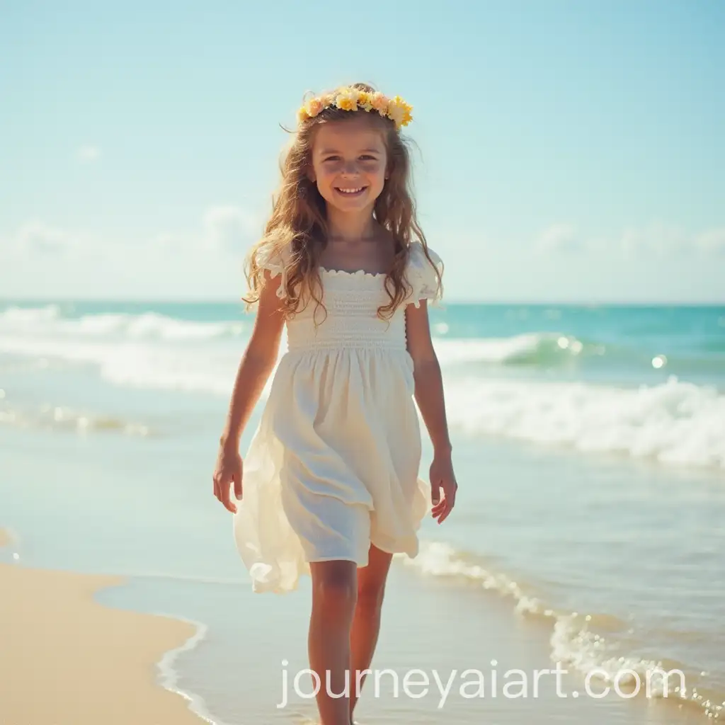 Girl-Enjoying-Sunset-on-Beach
