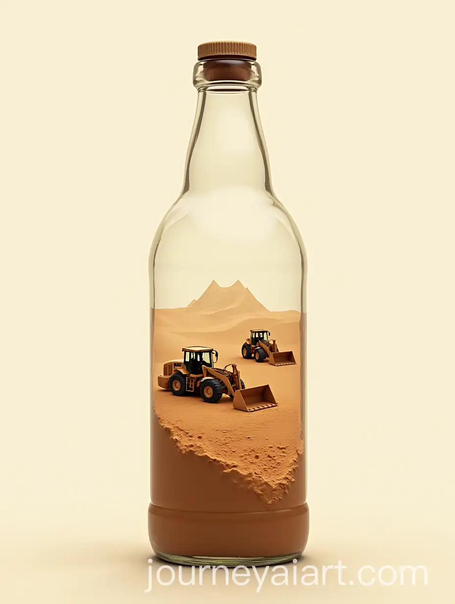 BottleShaped-Graphic-with-Desert-Bulldozers-and-Ghosted-Bedouin-Tents