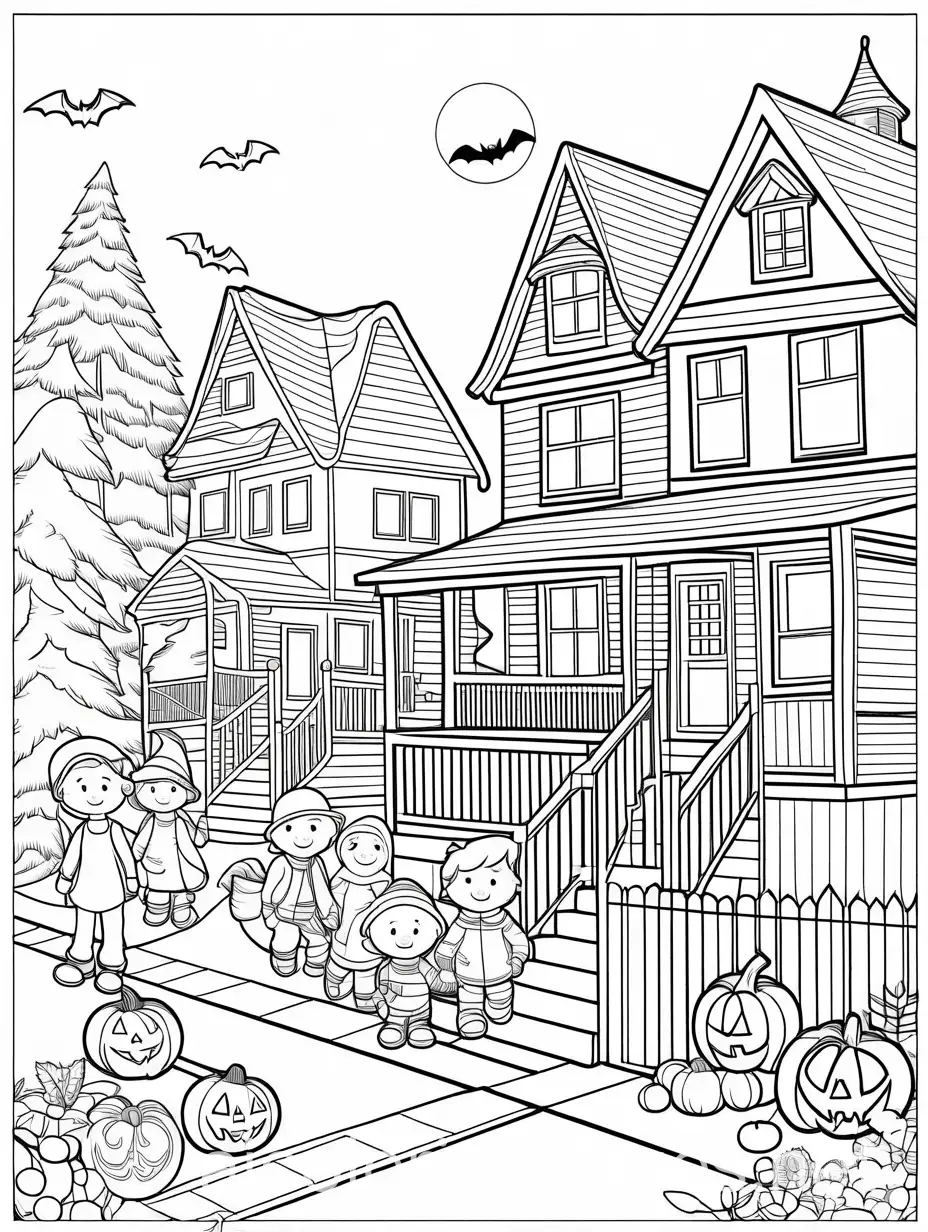 Kids-Halloween-Costume-Party-on-Residential-Streets