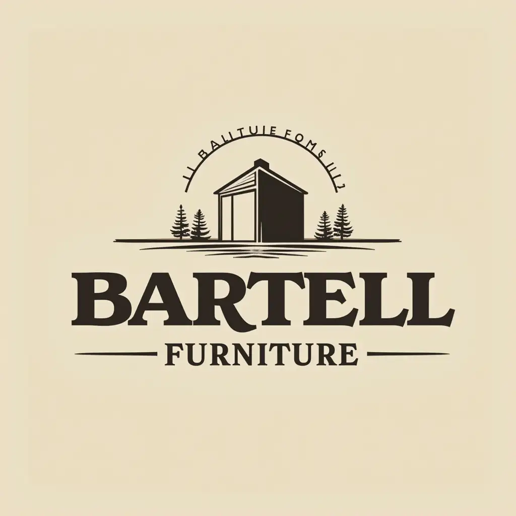 BARTELL - furniture factory name. make a logo