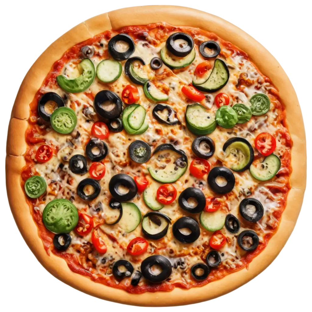 Veg-Overflowing-Pizza-PNG-A-Feast-for-the-Eyes-and-Palette-in-HighQuality-Format