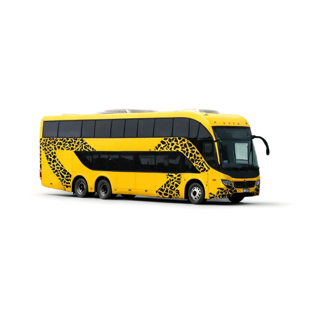 Create-a-PNG-Image-of-a-TwoStory-Travel-Bus-Front-with-Black-and-Yellow-Patterns