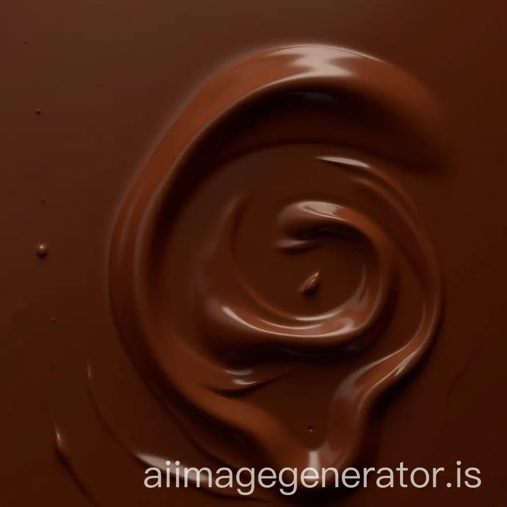 Melted-Chocolate-Flowing-with-Shiny-Cascades