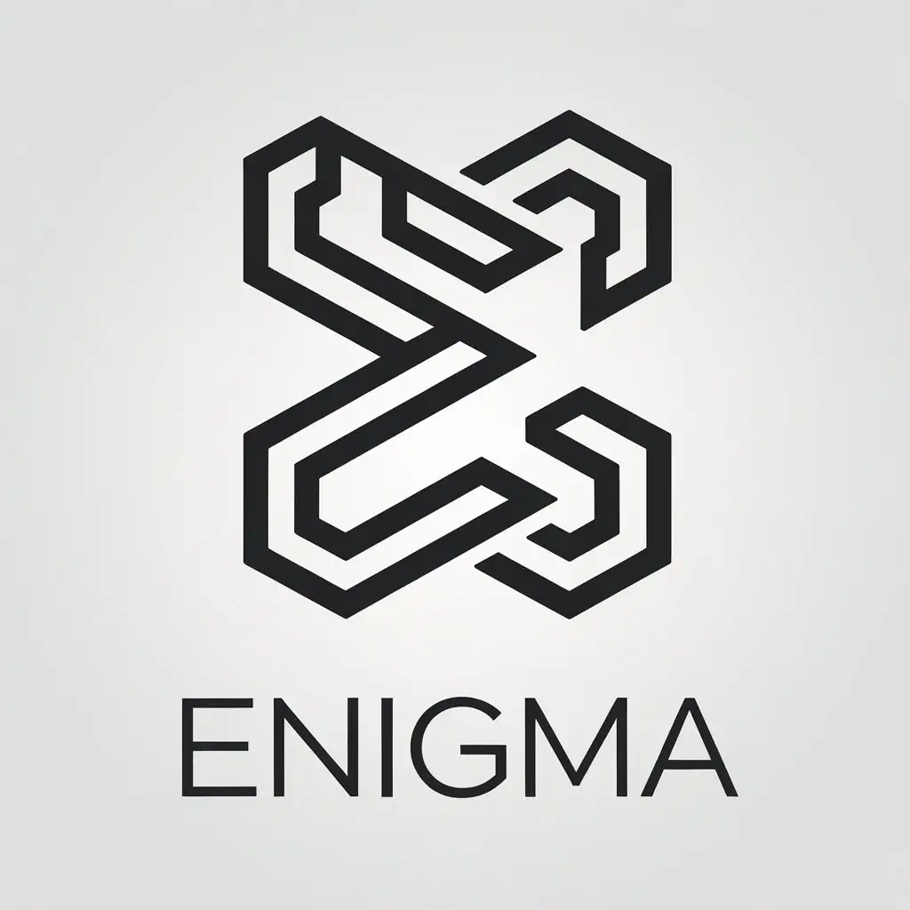 LOGO Design for ENIGMA Vector E Symbol for Events Industry with Clear Background