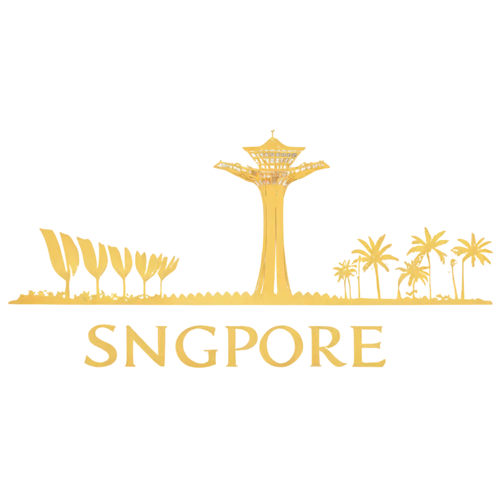 Vibrant-Singapore-Landmark-Souvenir-TShirt-PNG-Design-for-Tourists-and-Locals