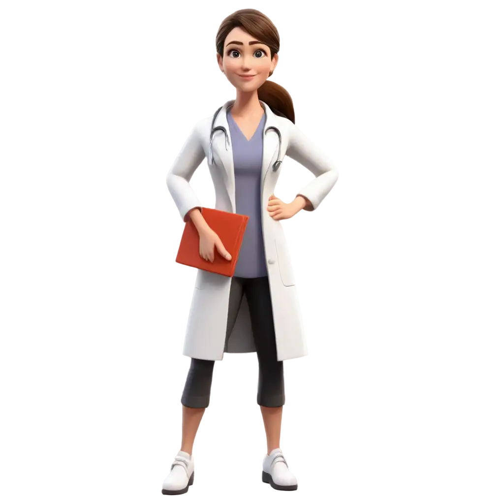 3D-Female-Doctor-Cartoon-PNG-Image-HighQuality-Versatile-Illustration-for-Medical-and-Healthcare-Themes