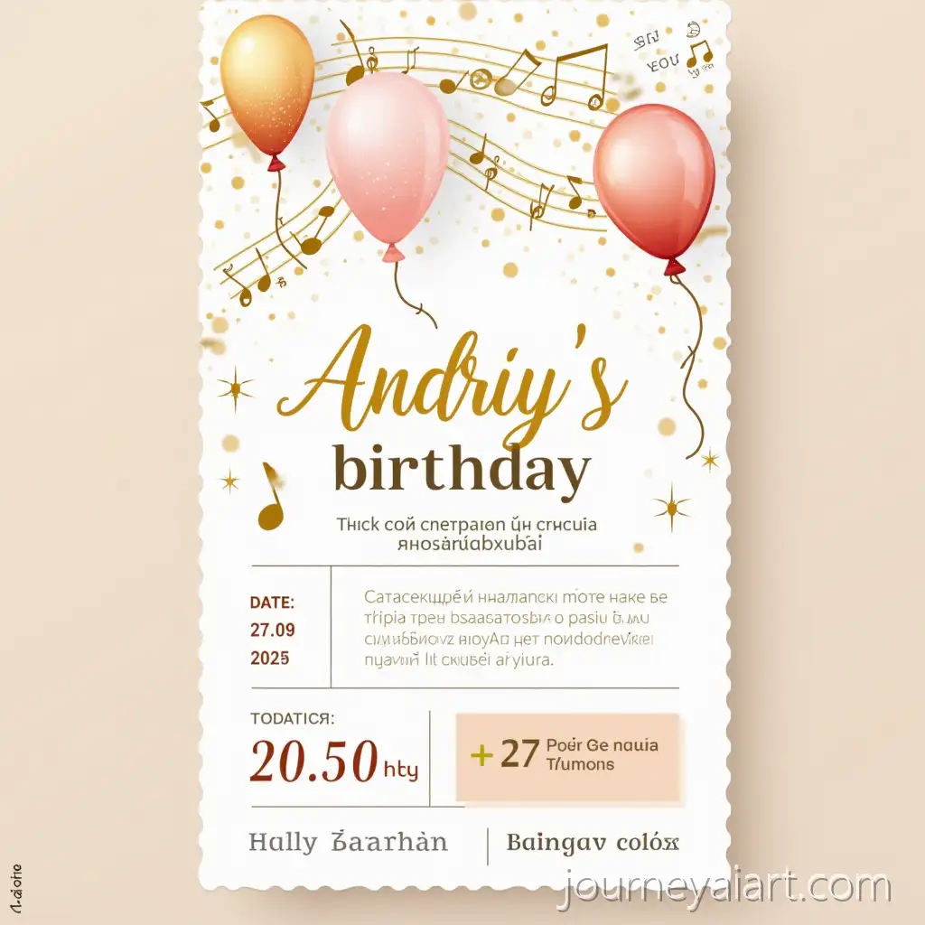 Elegant-Birthday-Invitation-Ticket-Design-with-Ukrainian-Text-and-Festive-ElementsBirthday-Invitation-Design
