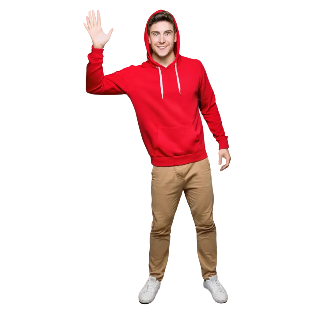 Playful-Young-Man-in-Red-Hoodie-PNG-Image-for-Creative-Projects