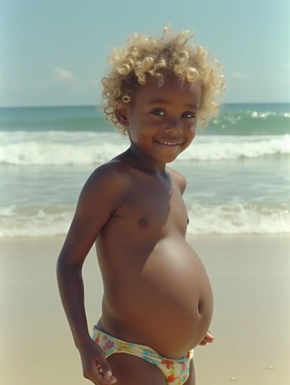 Young-Surfer-with-Bloated-Belly-in-80s-TV-Commercial-on-Beach