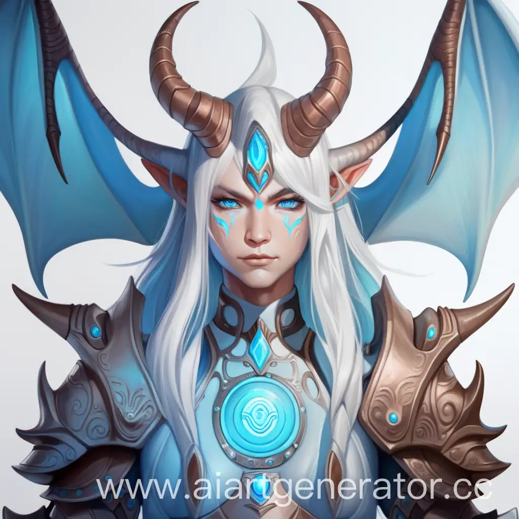 Original-Dragonperson-Character-with-Blue-Eyes-and-Horns