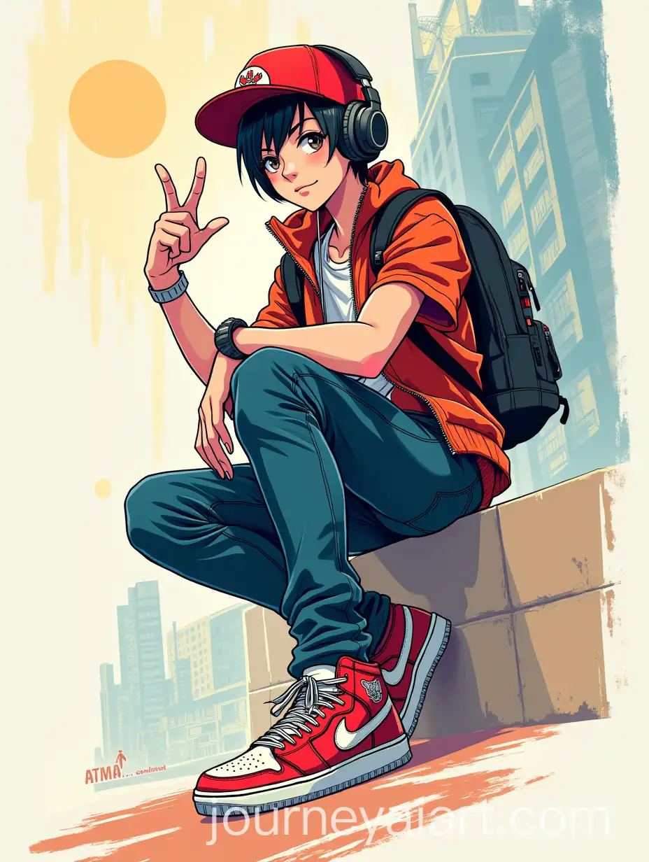 Anime-Character-in-Stylish-Streetwear-with-Urban-Background