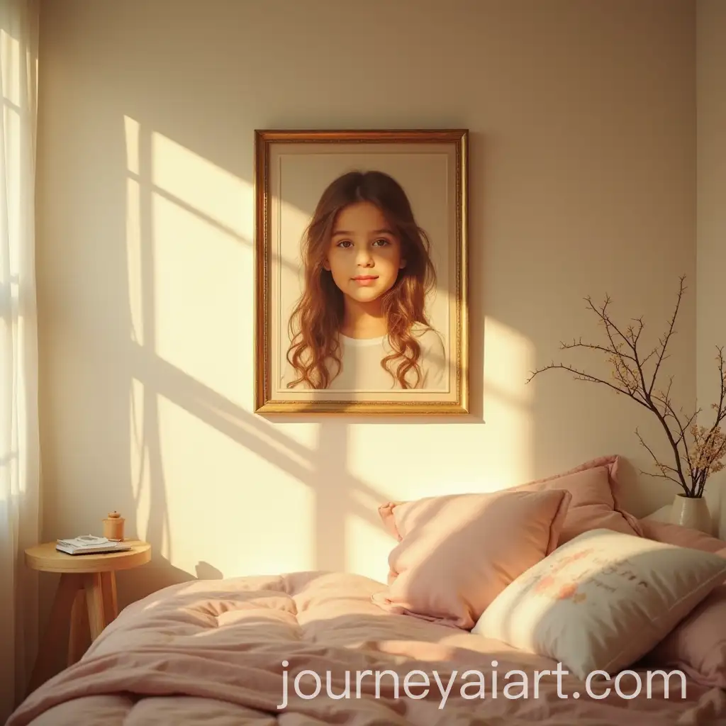 Nowruz-Portrait-of-a-Young-Girl-in-Softly-Lit-Bedroom-with-Spring-Breeze-and-Golden-Sunlight