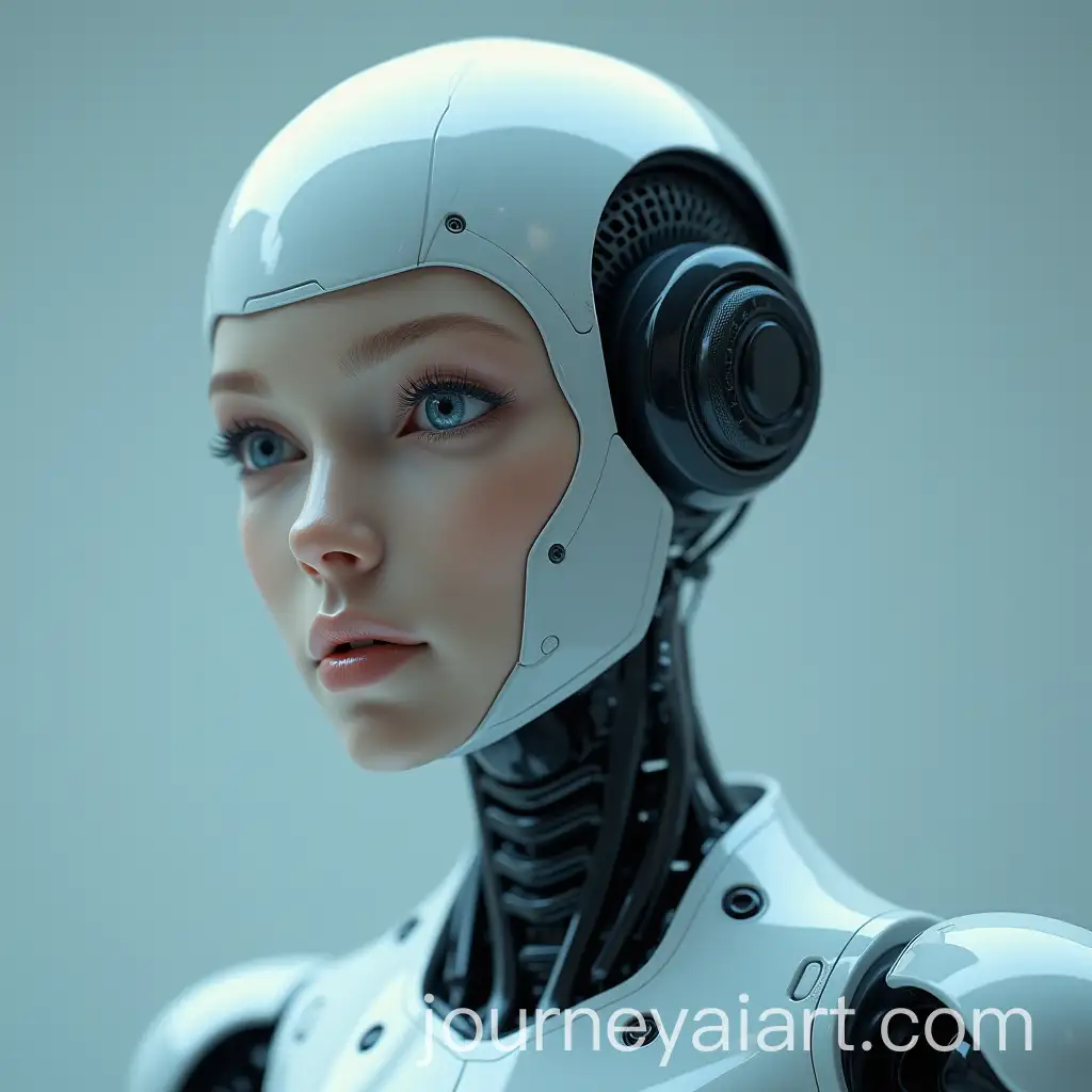 CloseUp-Portrait-of-a-Futuristic-Humanoid-Robot