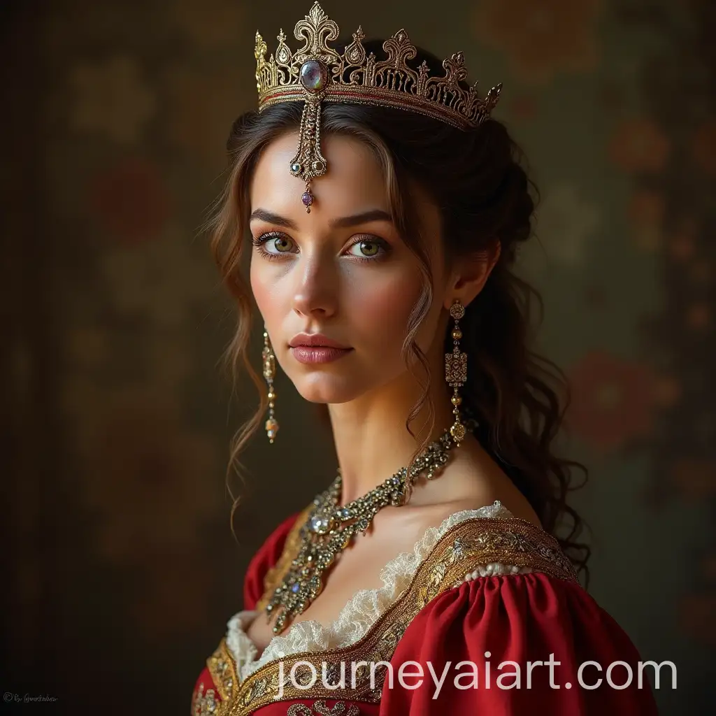 Romanian-Queen-Portrayed-as-a-Heroic-Figure-in-Regal-Armor