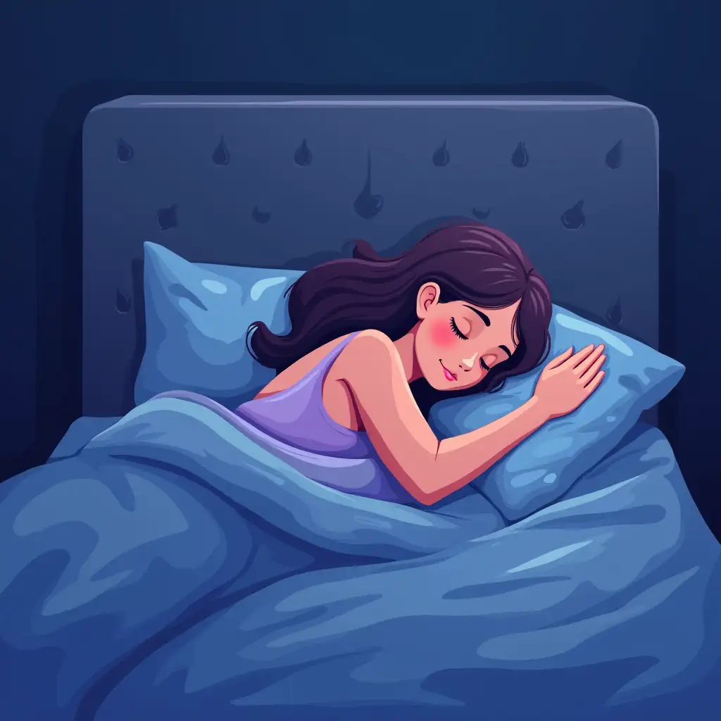 Sleep is essential for weight loss 4k vivid illustration